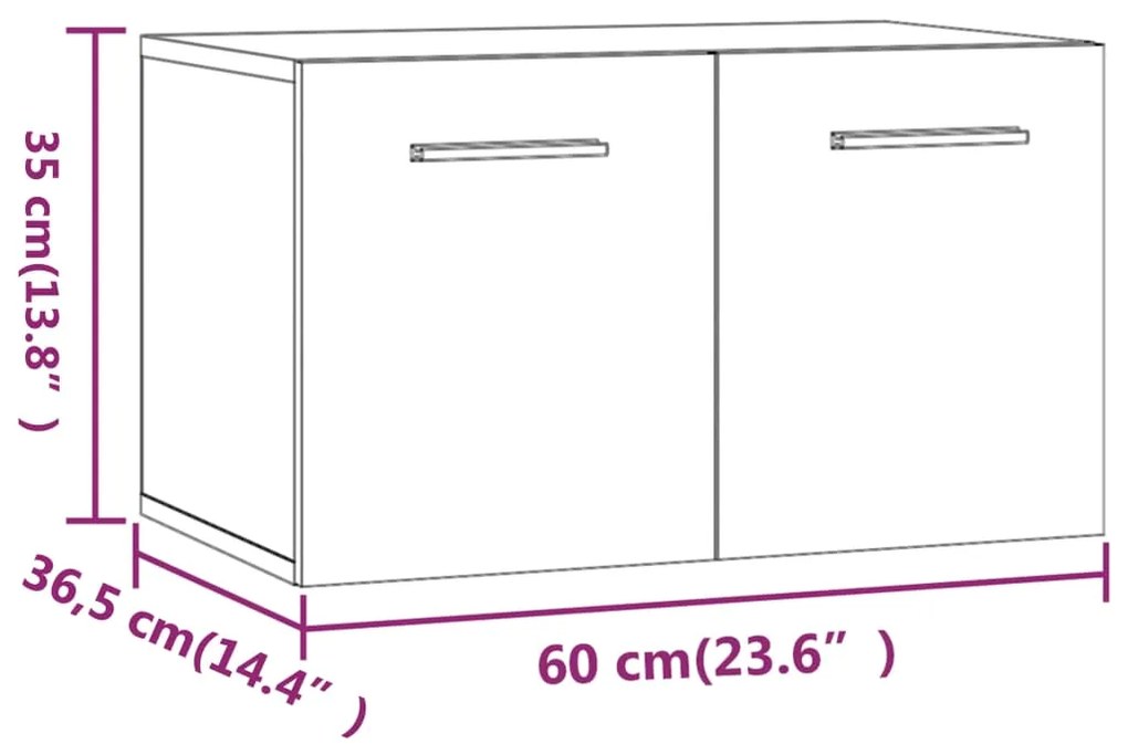 ΝΤΟΥΛΑΠΙ ΤΟΙΧΟΥ ΓΚΡΙ SONOMA 60X36,5X35 ΕΚ. ΕΠΕΞΕΡΓΑΣΜΕΝΟ ΞΥΛΟ 817598