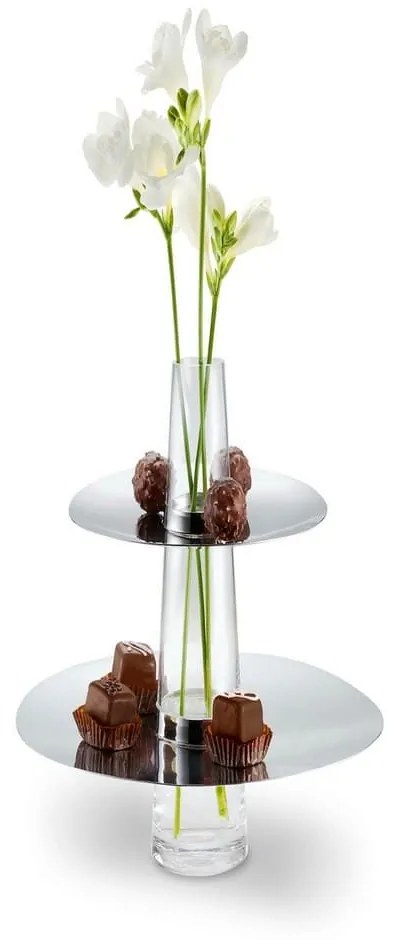Ορντεβιέρα Διώροφη Με Βάζο Fontaine 129012 Η25cm Inox Philippi Stainless Steel