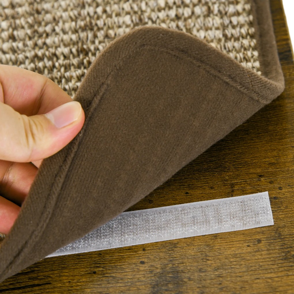 PawHut Σετ σκάλας για γάτες, τοίχος αναρρίχησης, 8 τεμάχια, έως 8 kg, ανθεκτικό, Καφέ/Κρεμ λευκό