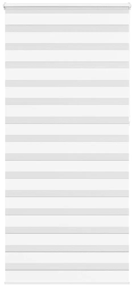 vidaXL Ζέβρα τυφλή Λευκό Πλάτος υφάσματος 95,9 εκ. Πολυεστέρας