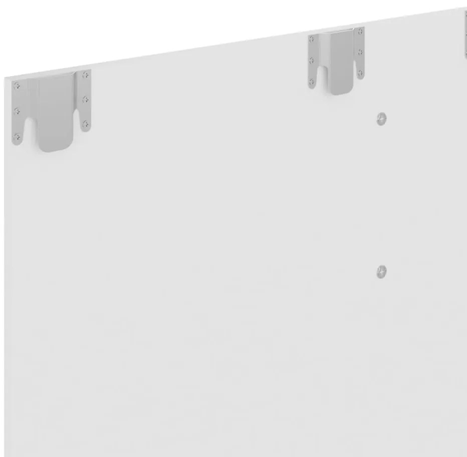 vidaXL Έπιπλο Τηλεόρασης Τοίχου Λευκό 120 x 23,5 x 90 εκ. Μοριοσανίδα