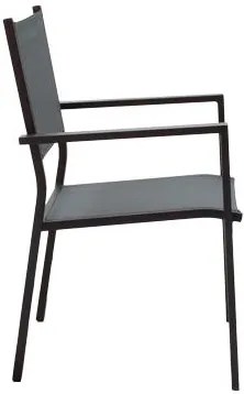 Τραπεζαρία Nares-Moly A σετ 5τεμ ανθρακί-μαύρο αλουμίνιο και plywood σε φυσικό χρώμα 140x80x72.5εκ 140x80x72.5 εκ.