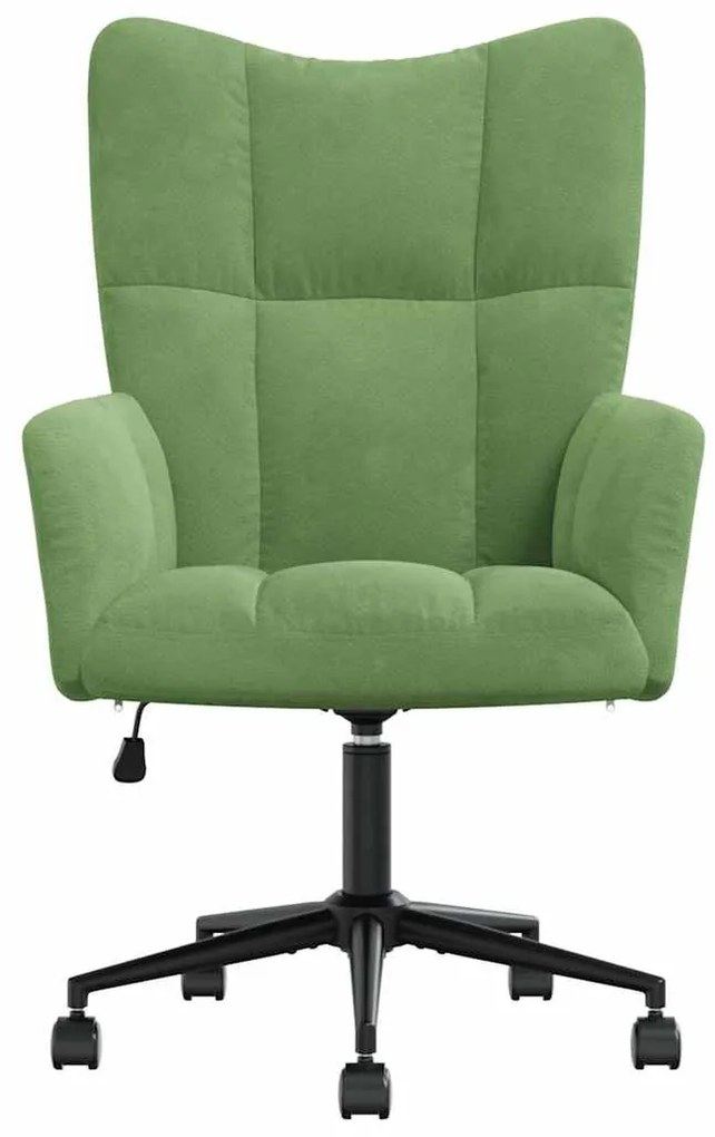 vidaXL Πολυθρόνα Relax Ανοιχτό Πράσινο Βελούδινη