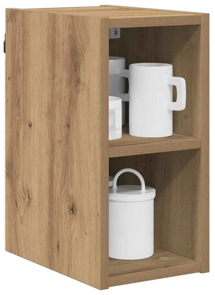 vidaXL Κρεμαστό ντουλάπι με αποθήκευση Artisan Oak 20 x 29,5 x 40 εκ.