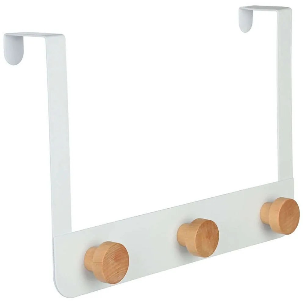 Κρεμάστρα Πόρτας 3 Θέσεων 02-18276 20x2,5x30cm White Estia Μέταλλο