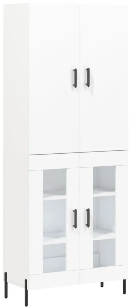 vidaXL Ντουλάπι Λευκό 69,5x34x180 εκ. από Επεξεργασμένο Ξύλο