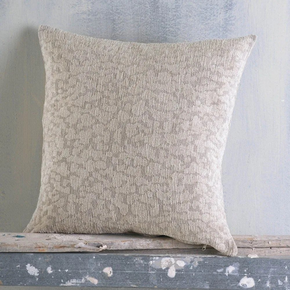 Μαξιλαροθήκη Διακοσμητική Kober Beige Ρυθμός 40Χ40 Chenille,Cotton,Polyester