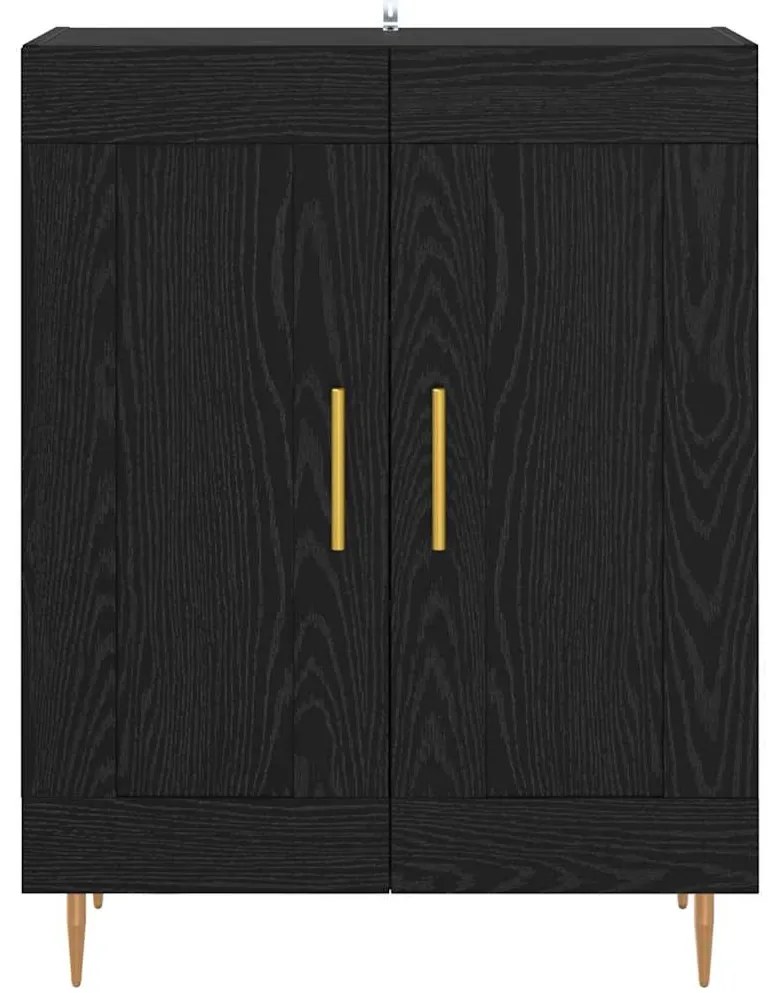 vidaXL Πλαϊνό γραφείο Μαύρη Οξυά 69,5 x 34 x 90 εκ.