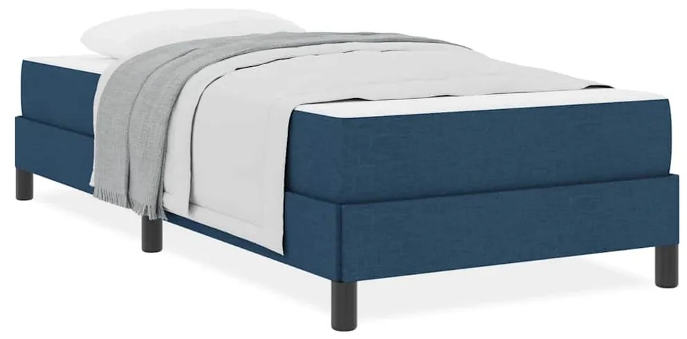vidaXL Κρεβάτι με ελατήρια Άλλο Μπλε 90 x 190 cm ύφασμα
