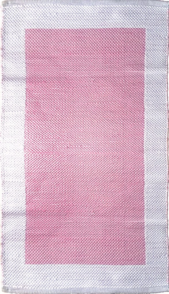 ΧΑΛΙ ΒΑΜΒΑΚΕΡΟ PINEROLO WHITE/LIGHT PINK - 140cm x 200cm - 2002351 - 2002351