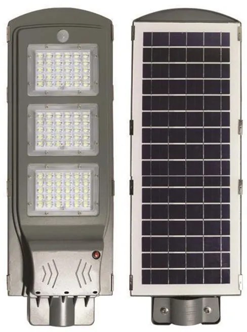 Φωτιστικό Οδικού Δικτύου Led Ηλιακό Plus 200-57809 Με Αισθητήρα Κίνησης 60W 4000K 5100lm IP65 63,5x26x7cm Grey Eurolamb
