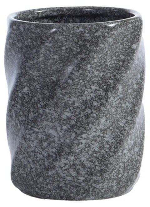 Ποτήρι Μπάνιου Κεραμικό Snail Anthracite Nef-Nef Homeware Κεραμικό