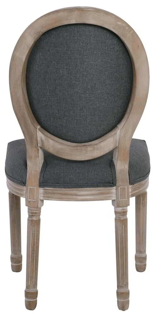 Καρέκλα JAMESON Decape/Ύφασμα Γκρι 49x55x95cm (Σετ 2 ΤΕΜ)