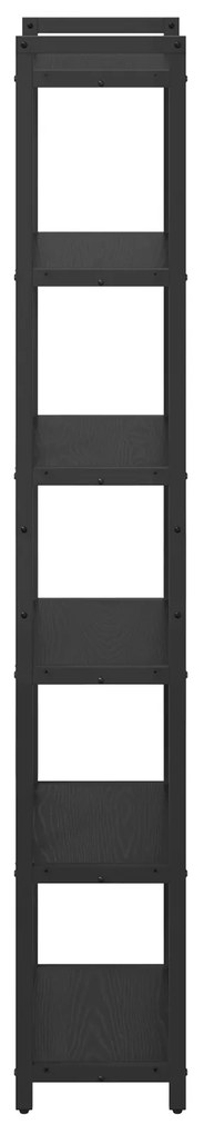 vidaXL Βιβλιοθήκη Μαύρη δρυς 40 x 30 x 188 εκ Επεξεργασμένο ξύλο
