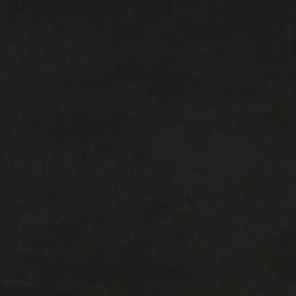 Καναπές Τριθέσιος Μαύρος 180 εκ. από Βελούδινος με Υποπόδιο - Μαύρο