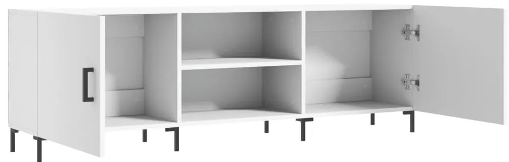 vidaXL Έπιπλο Τηλεόρασης Λευκό 150x30x50 εκ. από Επεξεργασμένο Ξύλο