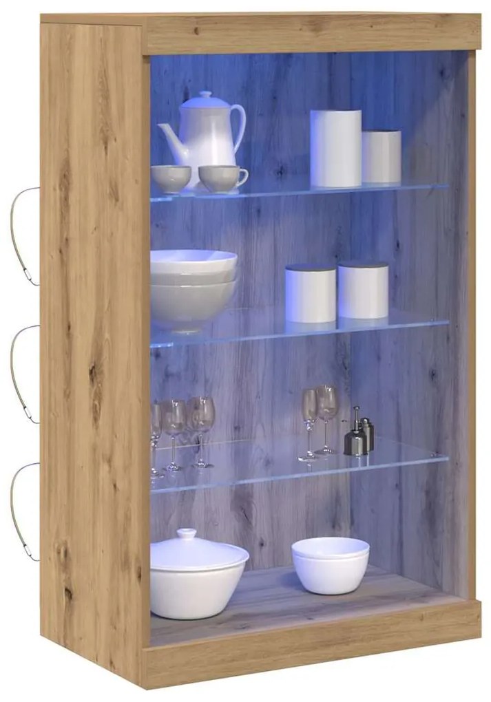 vidaXL Πλαϊνό γραφείο artisan δρυς 60.5 x 37 x 100 εκ