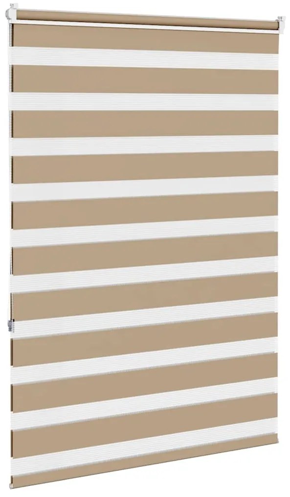 Ζέβρα τυφλή 105x150 cm Πλάτος υφάσματος 100,9 εκ. Πολυεστέρας - Καφέ