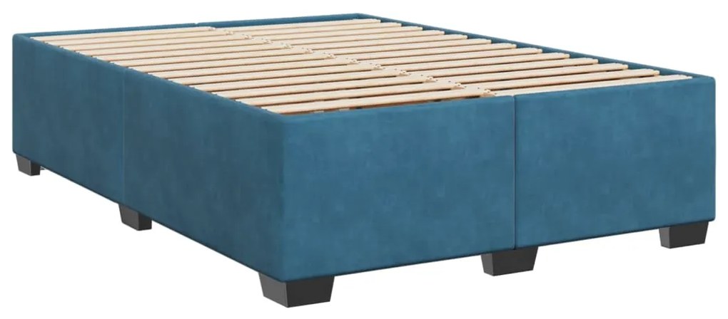 ΚΡΕΒΑΤΙ BOXSPRING ΜΕ ΣΤΡΩΜΑ ΜΠΛΕ 140X200 ΕΚ. ΒΕΛΟΥΔΙΝΟ 3288634