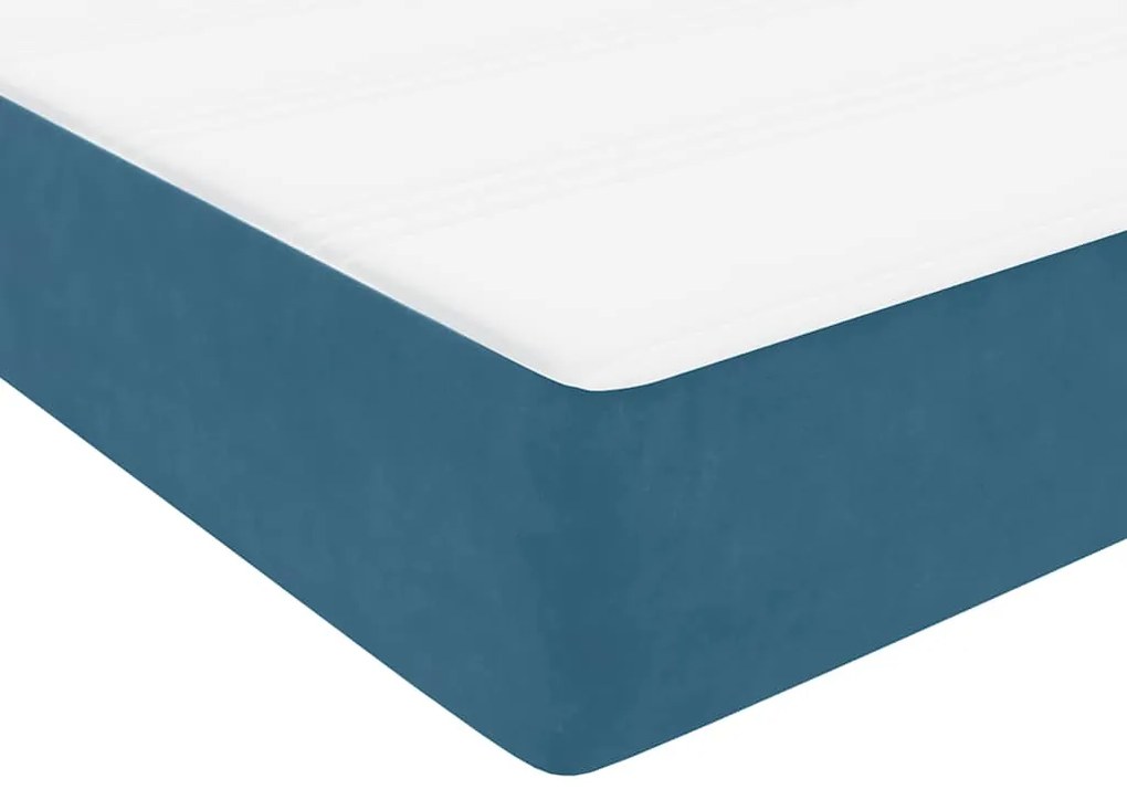 ΚΡΕΒΑΤΙ BOXSPRING ΜΕ ΣΤΡΩΜΑ ΣΚΟΥΡΟ ΜΠΛΕ 80X220 ΕΚ. ΒΕΛΟΥΔΙΝΟ 3317197