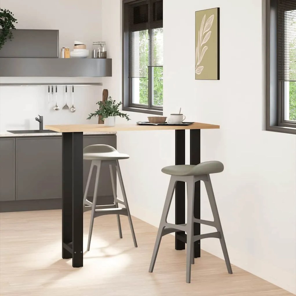 vidaXL Πόδια Τραπεζιού Μπαρ 2 τεμ. Μαύρα 50x(110-111) εκ. Ατσάλι