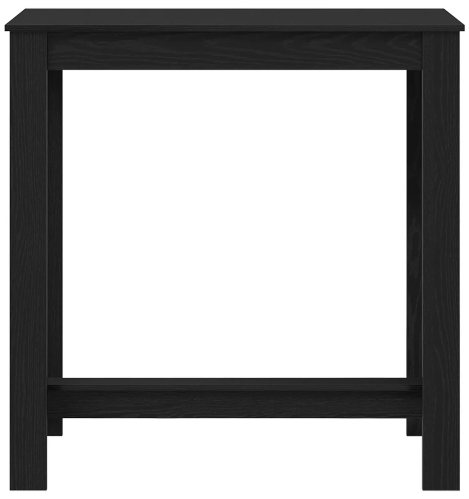 vidaXL τραπέζι μπαρ Μαύρο Δρυ 102x50x103,5 εκ σε Τεχνητό Ξύλο