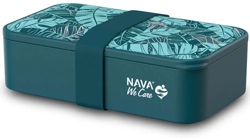 Φαγητοδοχείο We Care 10-259-032 18,5x11x5cm 650ml Petrol Nava Silicon,Plastic