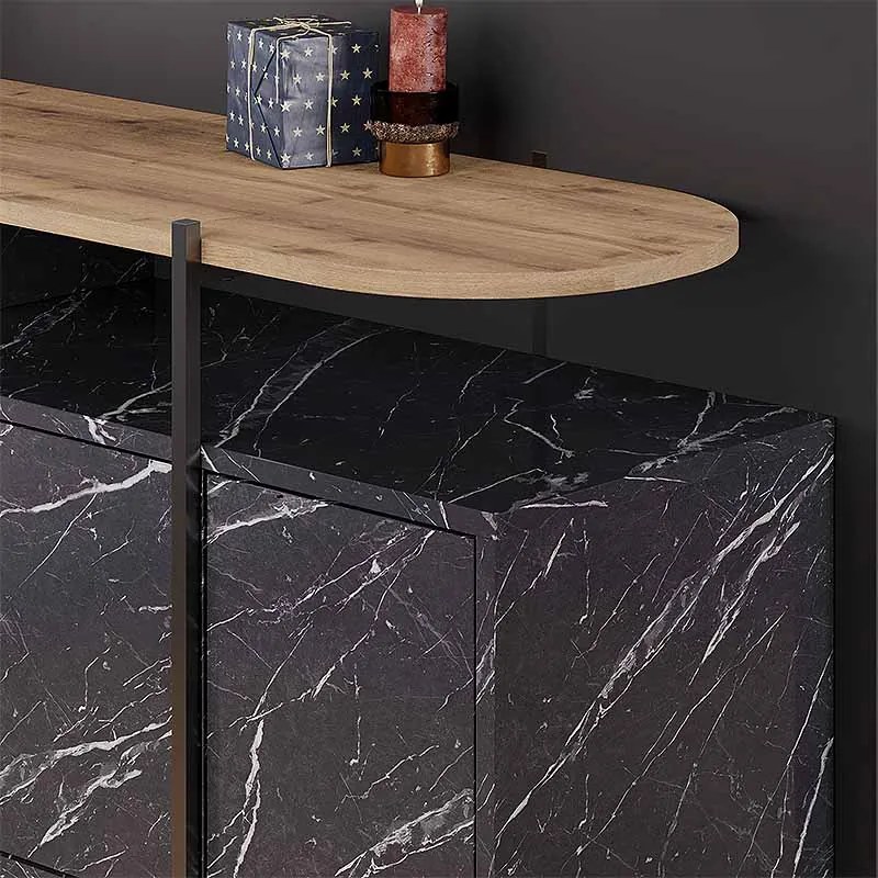 ΜΠΟΥΦΕΣ HANLEY MEGAPAP ΧΡΩΜΑ ΜΑΥΡΟ ΕΦΕ ΜΑΡΜΑΡΟΥ 150X38X86,2ΕΚ.