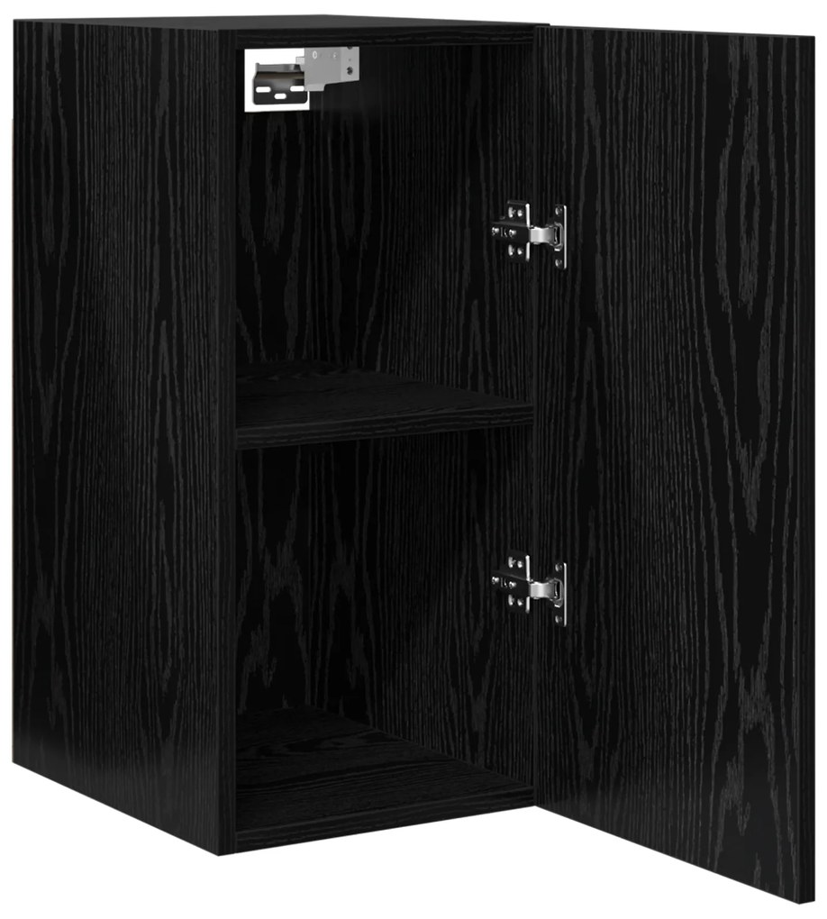 vidaXL Μονάδα Τηλεόρασης με ράφι Άλλο 2 pcs Μαύρη δρυς Επεξεργασμένο ξύλο