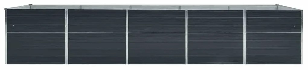 vidaXL Ζαρντινιέρα Υπερυψωμένη Ανθρακί 400x80x45 εκ. Γαλβαν. Χάλυβας
