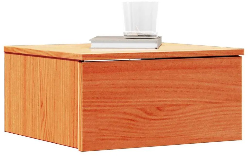 vidaXL Κομοδίνο 2 pcs Καφέ κεριού 37 x 35 x 18.5 εκ Μασίφ ξύλο πεύκου