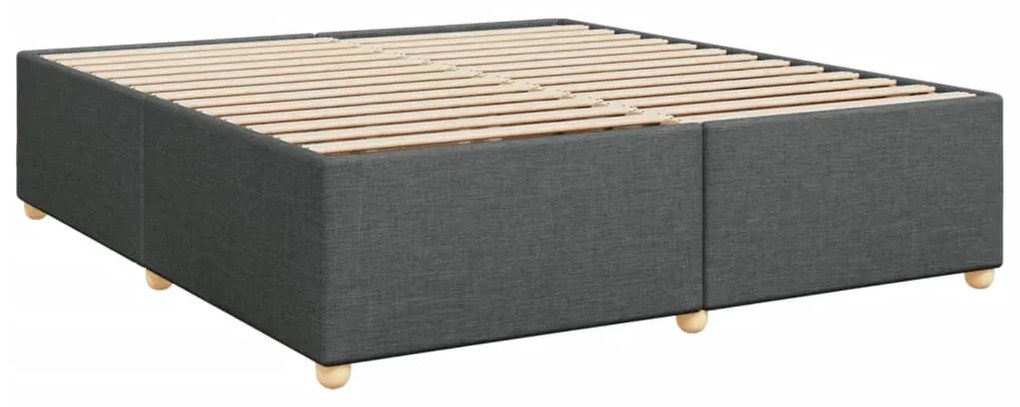 ΚΡΕΒΑΤΙ BOXSPRING ΜΕ ΣΤΡΩΜΑ ΣΚΟΥΡΟ ΓΚΡΙ 180X200 ΕΚ ΥΦΑΣΜΑΤΙΝ 3285395