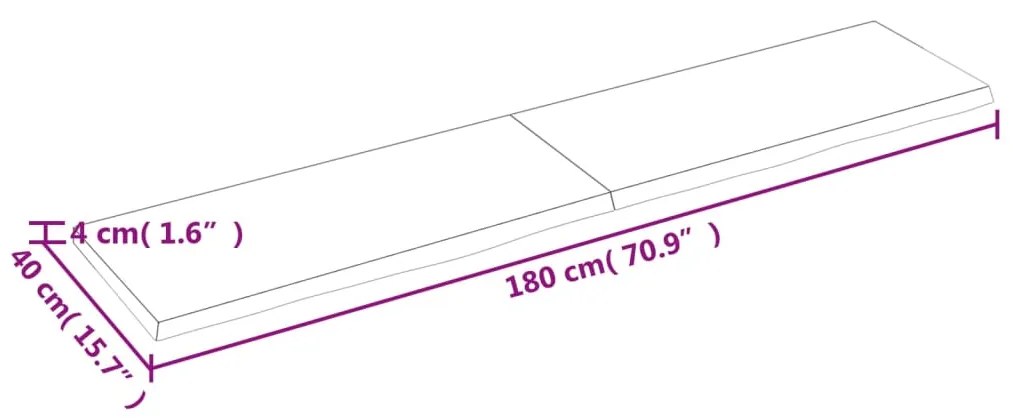 ΠΑΓΚΟΣ ΜΠΑΝΙΟΥ ΣΚΟΥΡΟ ΓΚΡΙ 180X40X4 ΕΚ. ΕΠΕΞΕΡΓ. ΜΑΣΙΦ ΞΥΛΟ 3156259