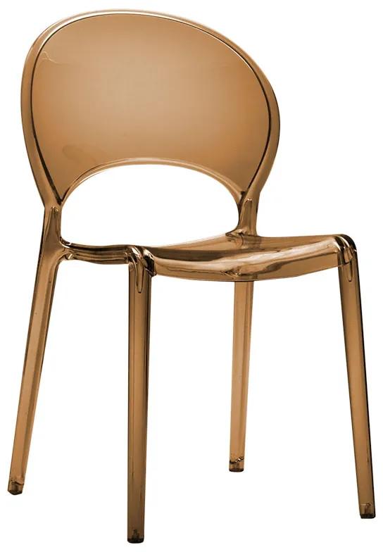 Καρέκλα Orison PC καφέ διαφανές Υλικό: PC 231-000011