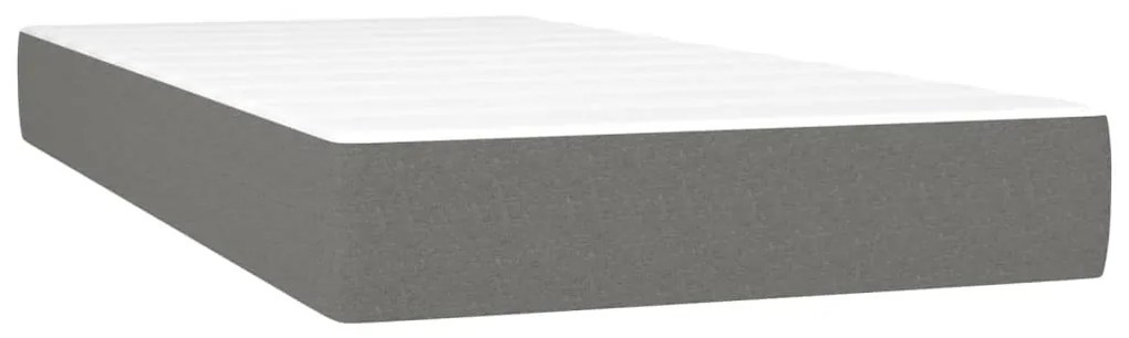 ΚΡΕΒΑΤΙ BOXSPRING ΜΕ ΣΤΡΩΜΑ ΣΚΟΥΡΟ ΓΚΡΙ 90X190 ΕΚ. ΥΦΑΣΜΑΤΙΝΟ 3141738