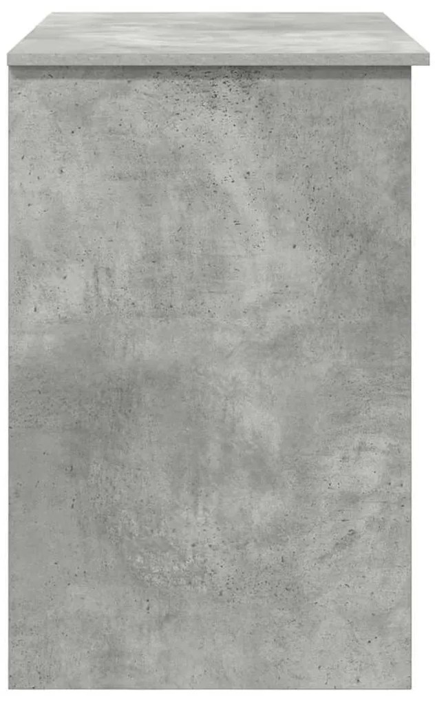 vidaXL Γραφείο Γκρι σκυροδέματος 90 x 49.5 x 75 εκ. Επεξεργασμένο ξύλο