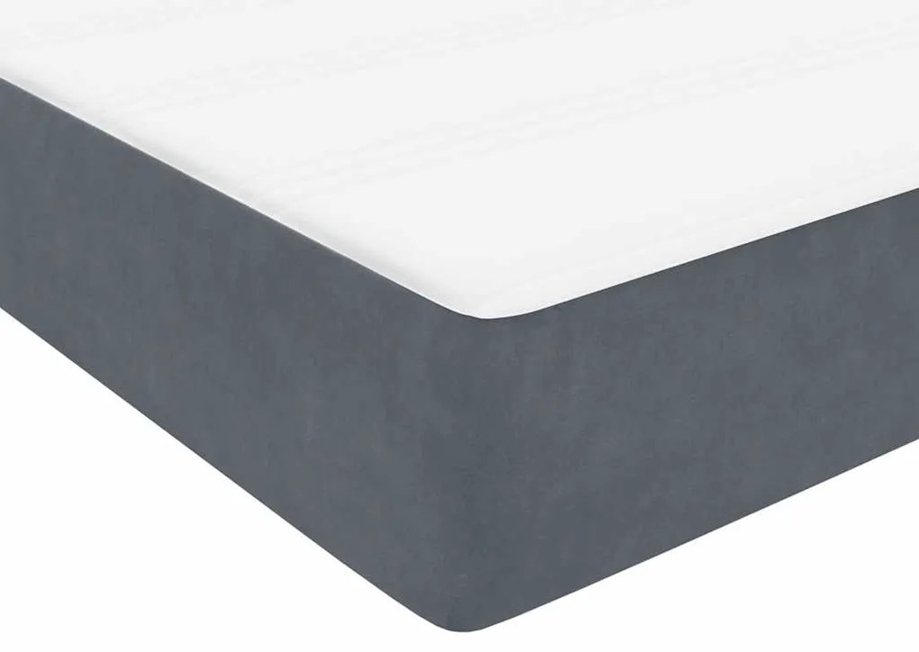 ΚΡΕΒΑΤΙ BOXSPRING ΜΕ ΣΤΡΩΜΑ ΣΚΟΥΡΟ ΓΚΡΙ 140X210 ΕΚ. ΒΕΛΟΥΔΙΝΟ 3316402