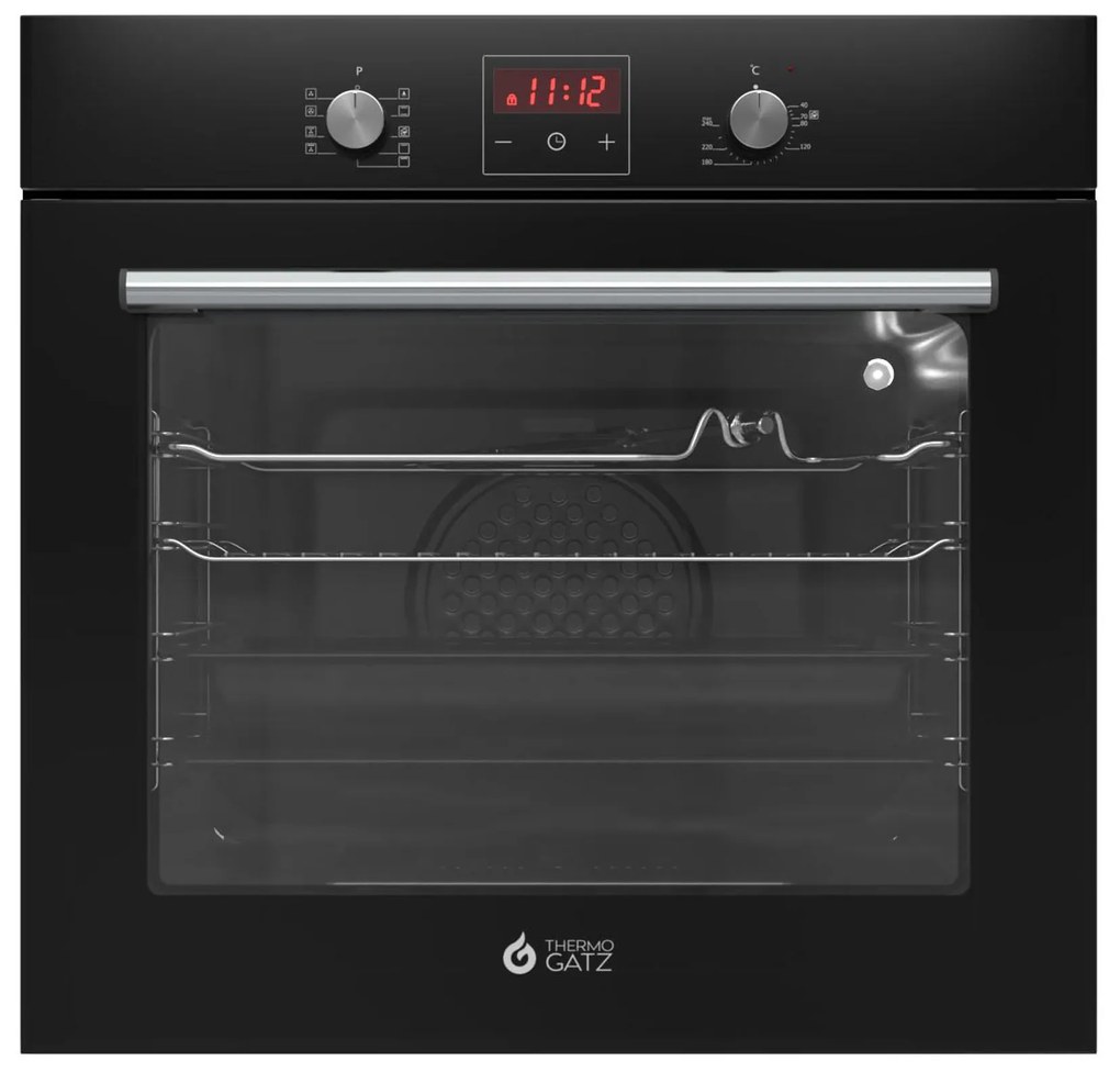 Thermogatz TGS 4422 GL Φούρνος άνω Πάγκου 60lt χωρίς Εστίες Π60εκ. Μαύρος