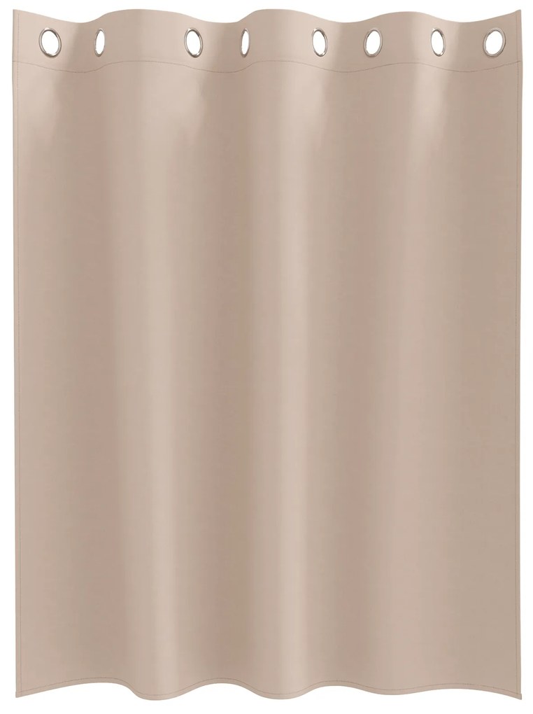 vidaXL Κουρτίνες με κουρτίνες 2 pcs Taupe 140 x 140 cm Πολυεστέρας