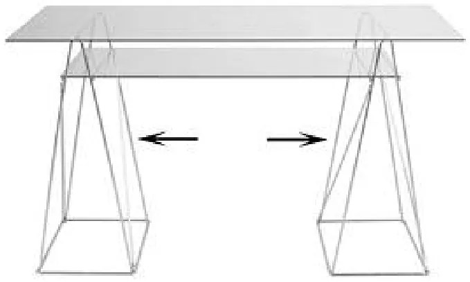 Γραφείο Polar Ασημι 65x135x74εκ - Ασημί