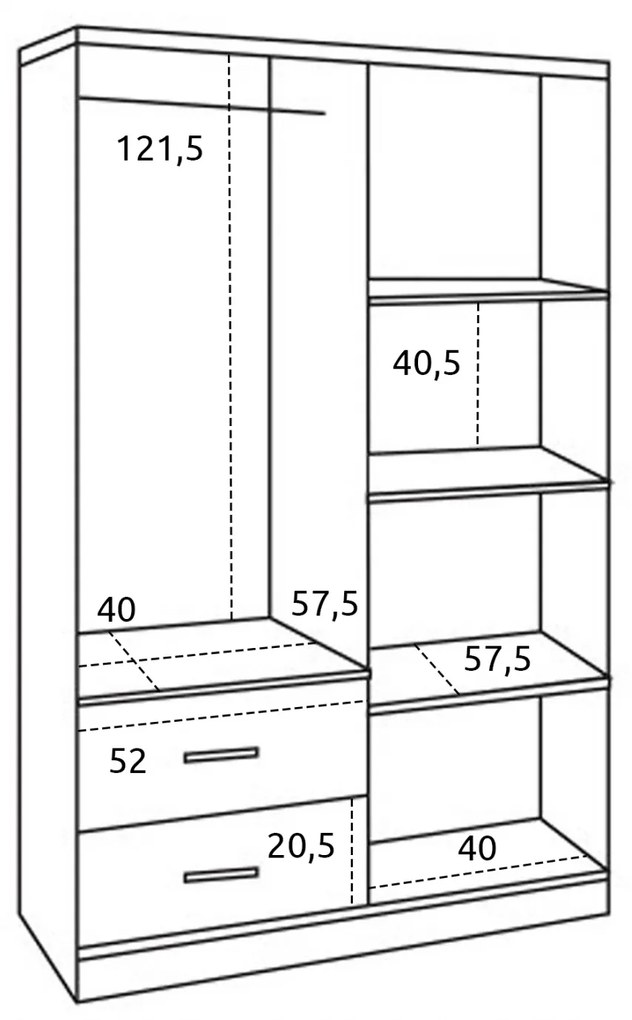 ΝΤΟΥΛΑΠΑ 4ΦΥΛΛΗ ME 2 ΣΥΡΤΑΡΙΑ BLAKELY HM339.02 SONAMA 120Χ42,5Χ180,5εκ. - 0519940 - HM339.02