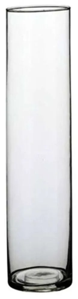 Βάζο Γυάλινο Carly 02.1041806 9x40cm Clear Glass