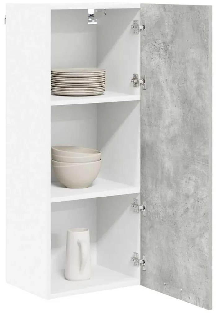 vidaXL Κρεμαστό ντουλάπι Riga Σκυρόδεμα Γκρι 40 x 31 x 100 εκ.