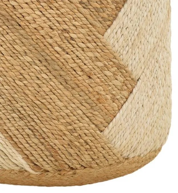 Σκαμπό Elision Inart φυσικό-μπεζ 100% γιούτα 40x40x40εκ 38x38x38 εκ.