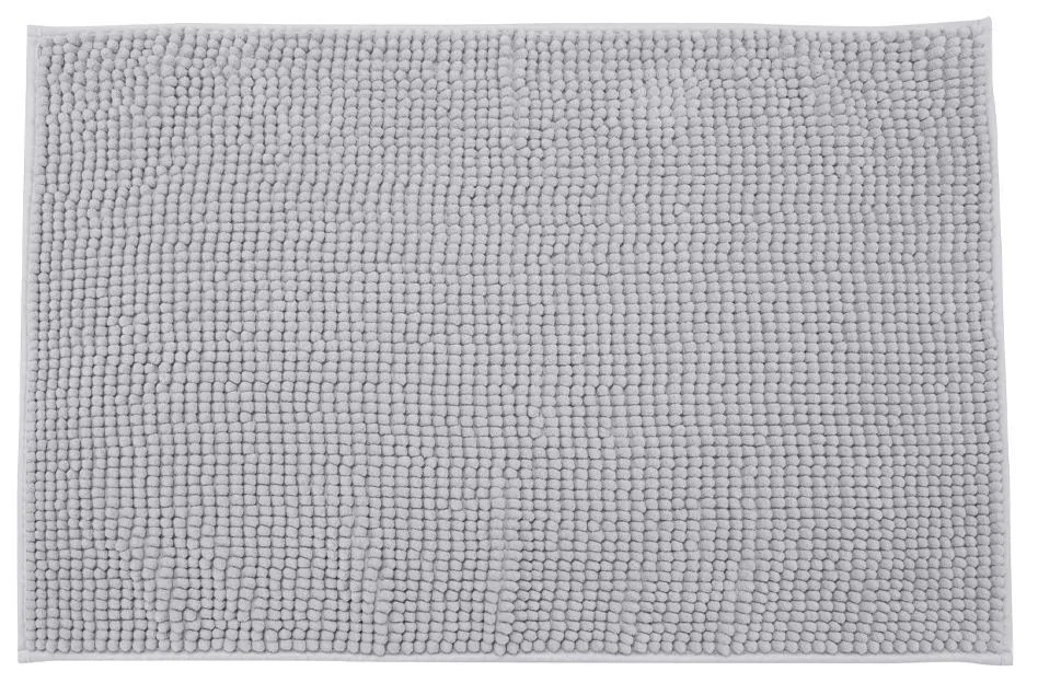 Ταπέτο Μπάνιου Polyester Beads Γκρι Ανοιχτό Estia 80x50x1εκ. 02-20705