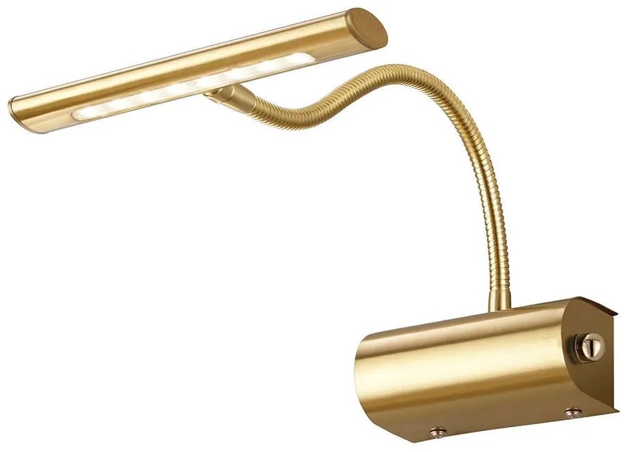 Φωτιστικό Τοίχου - Απλίκα Curtis 279770108 4W 380lm 3000K Brass-Gold Trio Lighting Μέταλλο