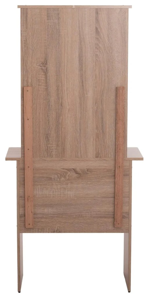 ΤΟΥΑΛΕΤΑ ΜΕ ΚΑΘΡΕΠΤΗ &amp; ΣΚΑΜΠΟ CRYSTEL  ΜΕΛΑΜΙΝΗ SONAMA OAK 74x39x155Υεκ.