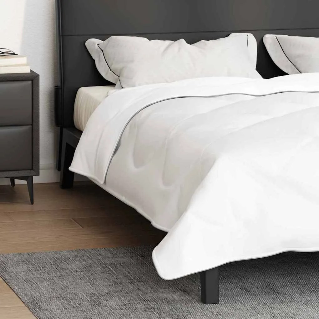 vidaXL Κουβέρτες & Κουβέρτες Λευκό 240 x 200 εκ. Μικροΐνες