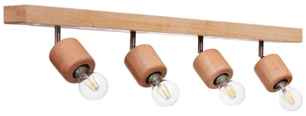 Φωτιστικό Οροφής - Σποτ 534LUN5941 65x18cm 4xE27 40W Oak Opviq
