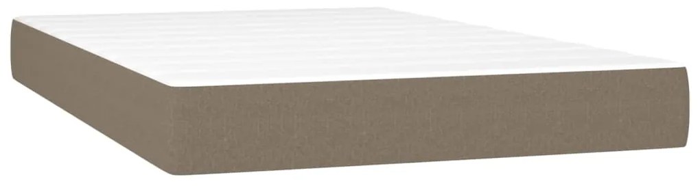 ΚΡΕΒΑΤΙ BOXSPRING ΜΕ ΣΤΡΩΜΑ &amp; LED TAUPE 120X200 ΕΚ. ΥΦΑΣΜΑΤΙΝΟ 3133705